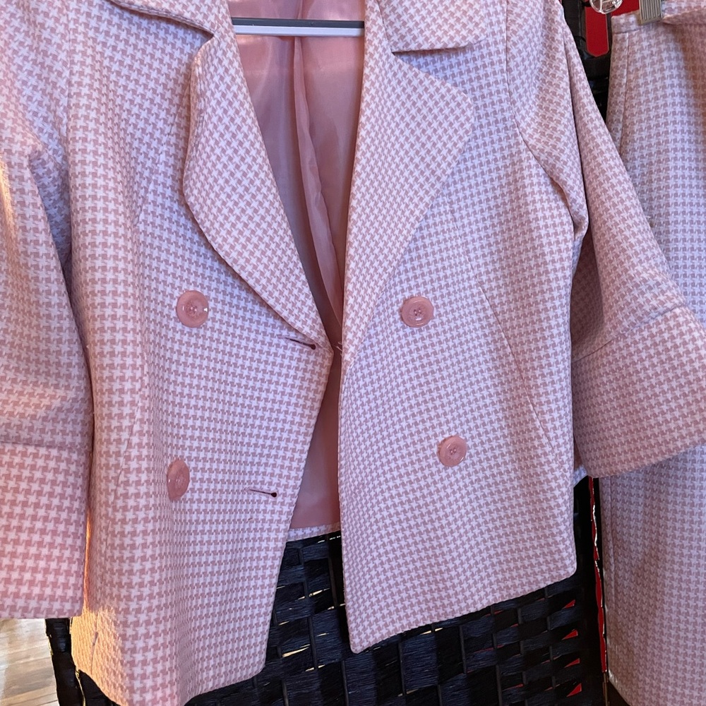 Pink & White Suit